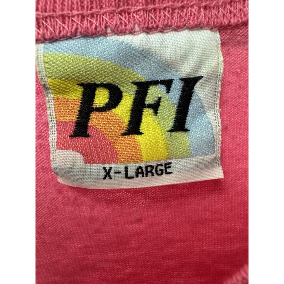 Vintage PFI All Over Print Brown Bunny Pink XL Single Stitch T-Shirt Retro - Picture 2 of 6